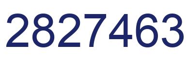Número 2827463 imagen azul