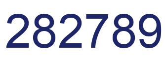 Number 282789 blue image