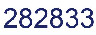 Number 282833 blue image