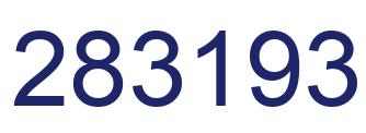 Number 283193 blue image