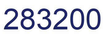 Number 283200 blue image