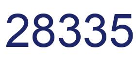 Number 28335 blue image