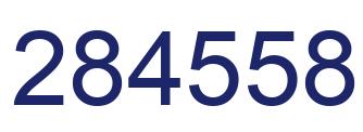 Number 284558 blue image