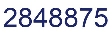 Number 2848875 blue image