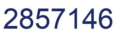 Number 2857146 blue image