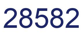 Number 28582 blue image