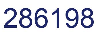 Number 286198 blue image