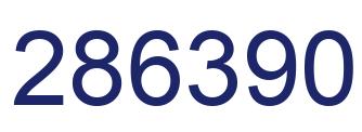 Number 286390 blue image