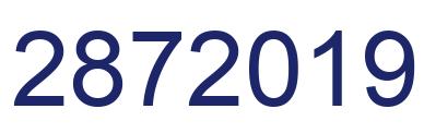 Number 2872019 blue image