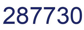 Number 287730 blue image
