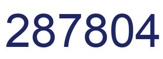 Número 287804 imagen azul