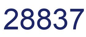 Number 28837 blue image