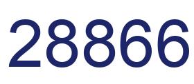 Number 28866 blue image