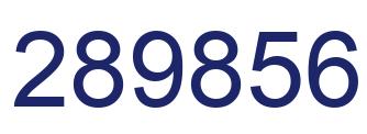 Número 289856 imagen azul