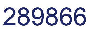 Número 289866 imagen azul