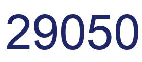 Number 29050 blue image