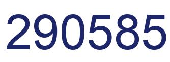 Número 290585 imagen azul