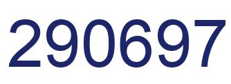Number 290697 blue image