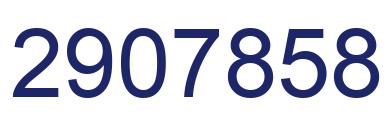 Number 2907858 blue image