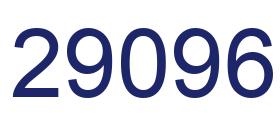 Number 29096 blue image