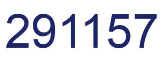 Number 291157 blue image