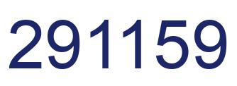 Number 291159 blue image