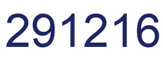 Number 291216 blue image