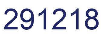 Number 291218 blue image