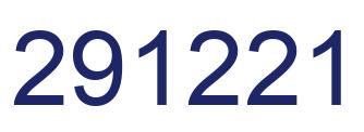 Number 291221 blue image