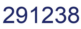 Number 291238 blue image