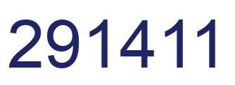 Number 291411 blue image