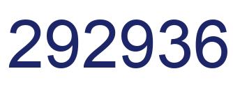 Number 292936 blue image