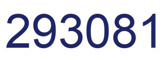 Number 293081 blue image