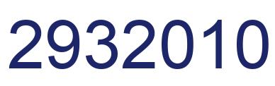 Number 2932010 blue image