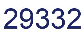 Number 29332 blue image