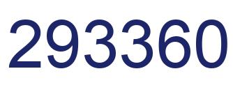 Number 293360 blue image