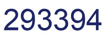 Number 293394 blue image