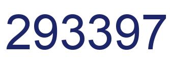Number 293397 blue image