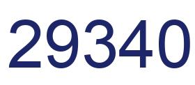 Number 29340 blue image