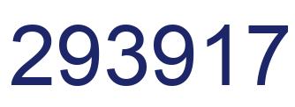 Number 293917 blue image