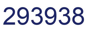 Number 293938 blue image