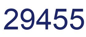 Number 29455 blue image