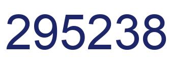 Number 295238 blue image