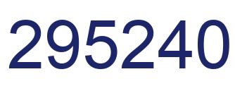 Number 295240 blue image