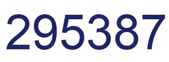 Número 295387 imagen azul