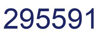 Number 295591 blue image