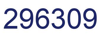 Number 296309 blue image