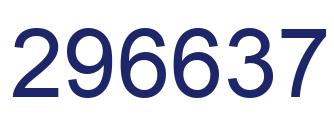 Número 296637 imagen azul
