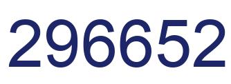 Número 296652 imagen azul