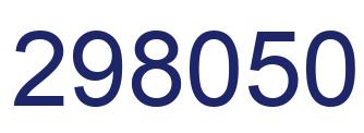 Number 298050 blue image